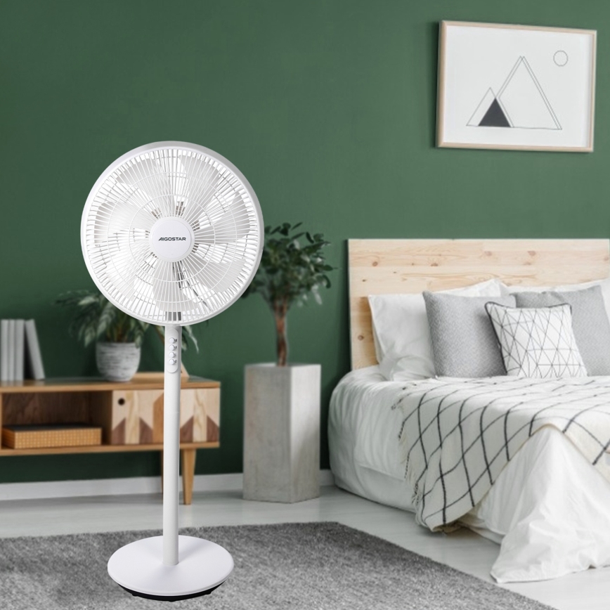 Aigostar - Tower fan 45W/230V 110 cm white