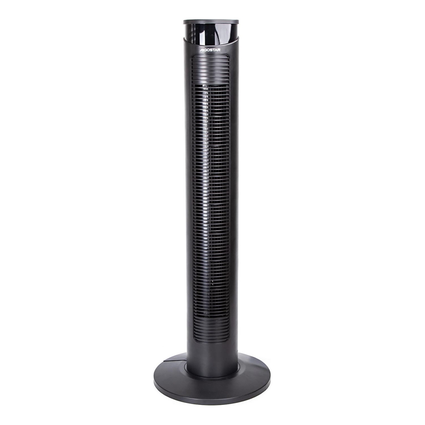 Aigostar - Tower fan 45W/230V black + RC