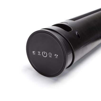 Aigostar - Tower fan 45W/230V black + RC