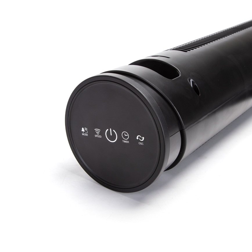 Aigostar - Tower fan 45W/230V black + RC