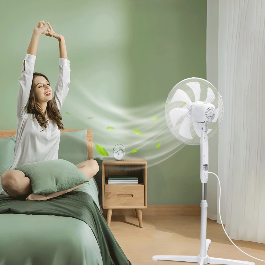 Aigostar - Tower fan 50W/230V 120 cm white