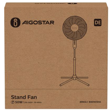 Aigostar - Tower fan 50W/230V 120 cm white