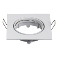 Aigostar - Trim for GU10 recessed downlight 8.2x8.2 cm white