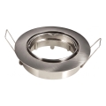 Aigostar - Trim for GU10 recessed downlight, Ø 8.2 cm, matte chrome
