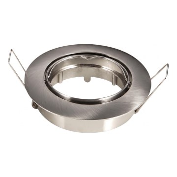 Aigostar - Trim for GU10 recessed downlight, Ø 8.2 cm, matte chrome