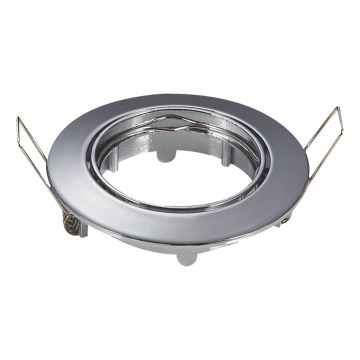Aigostar - Trim ring for recessed GU10 downlight Ø 8.2 cm, polished chrome