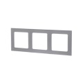 Aigostar - Triple Glass Photo Frame, Silver