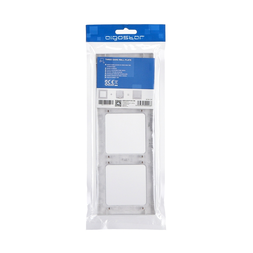 Aigostar - Triple Plastic Frame, Silver