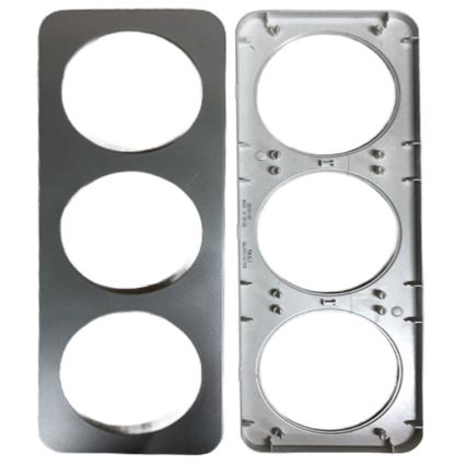 Aigostar - Triple Plastic Frame, Silver