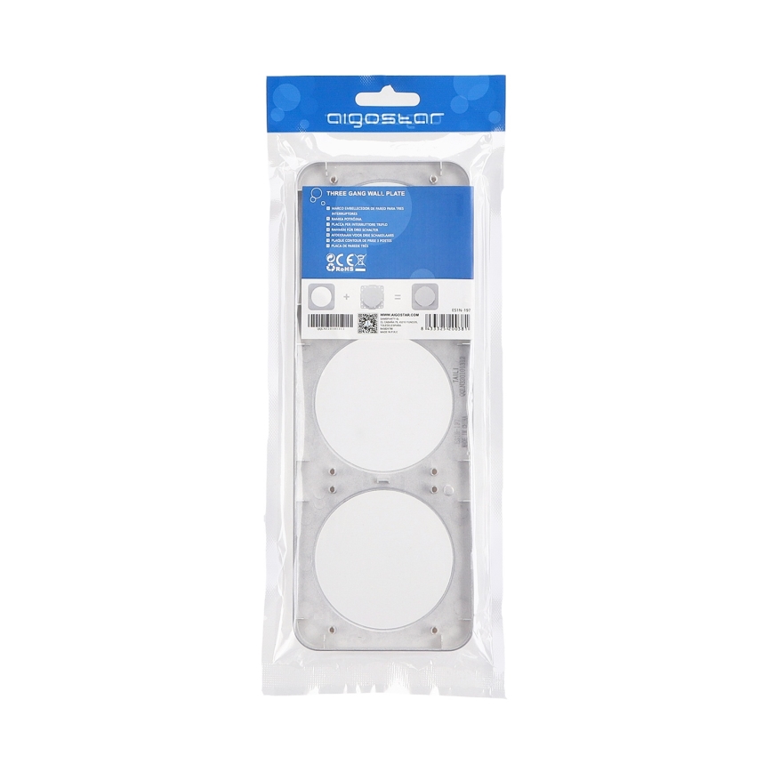 Aigostar - Triple Plastic Frame, Silver