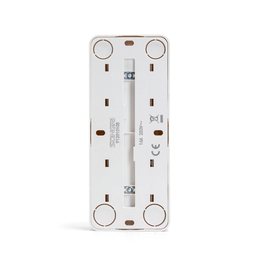 Aigostar - Triple SCHUKO wall socket 250V white