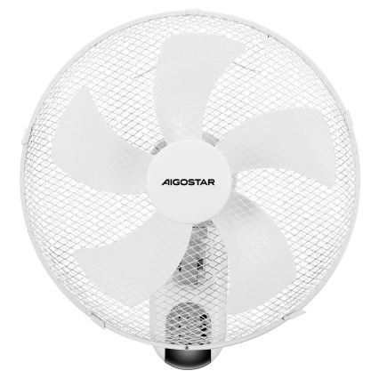 Aigostar -  Wall fan 45W/230V white + remote control