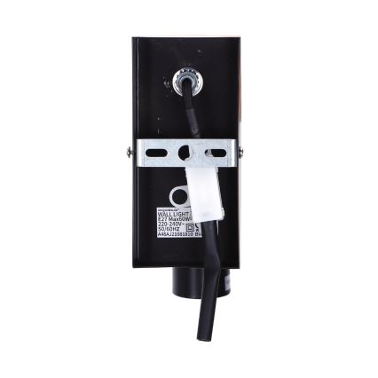 Aigostar - Wall light 1xE27/60W/230V brown/black