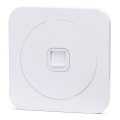 Aigostar - White power outlet with frame