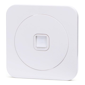 Aigostar - White power outlet with frame