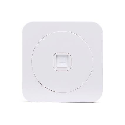 Aigostar - White power outlet with frame
