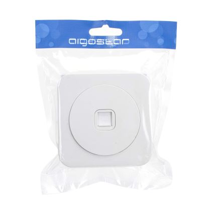 Aigostar - White power outlet with frame