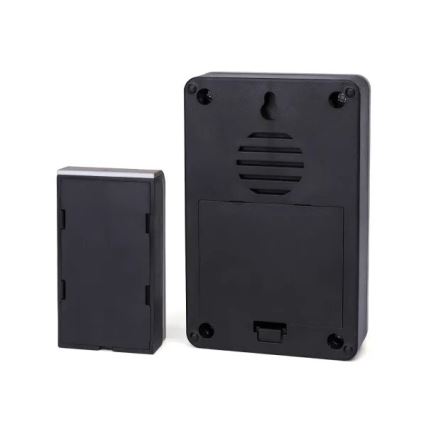 Aigostar - Wireless doorbell 3xAA IP44 black/copper