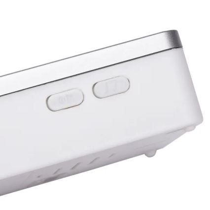 Aigostar - Wireless doorbell 3xAA IP44 white/silver