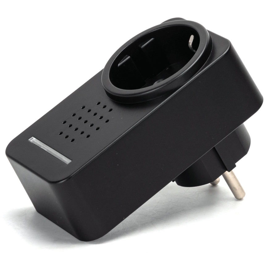 Aigostar - Wireless socket doorbell 1Z 230V IPX4 black