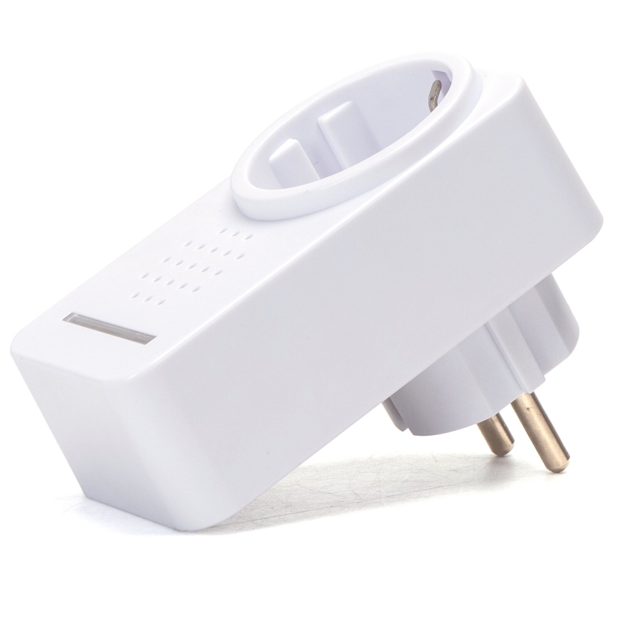 Aigostar - Wireless socket doorbell 1Z 230V IPX4 white