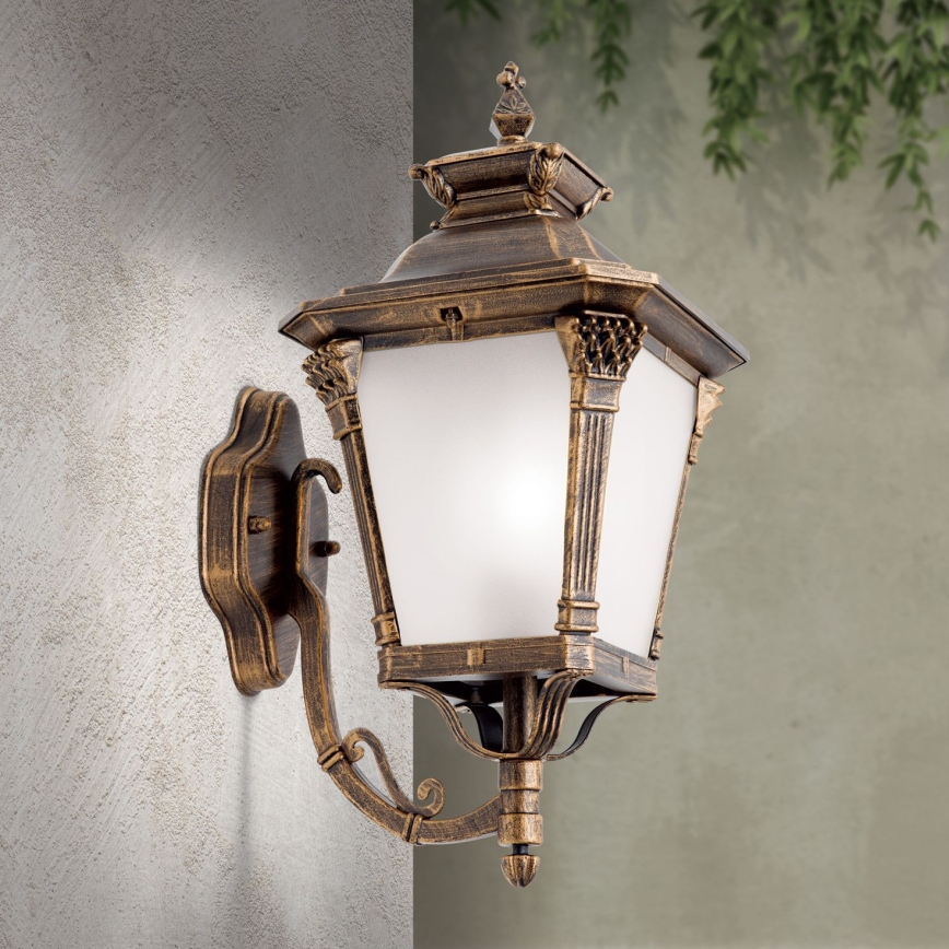 AIKO Outdoor Wall Lamp 1x E27/60W/230V, IP23, Bronze/Patina