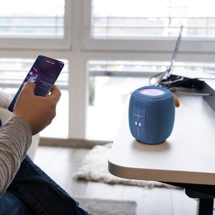 AKAI ABTS-V5 BL - Wireless Speaker with Microphone, 3 W / 1200 mAh, Blue