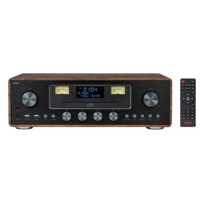 AKAI AM-100 RHAPSODY - Micro hi-fi system with CD, FM/DAB tuner, AUX, USB/MP3 playback, 40W/230V + remote control