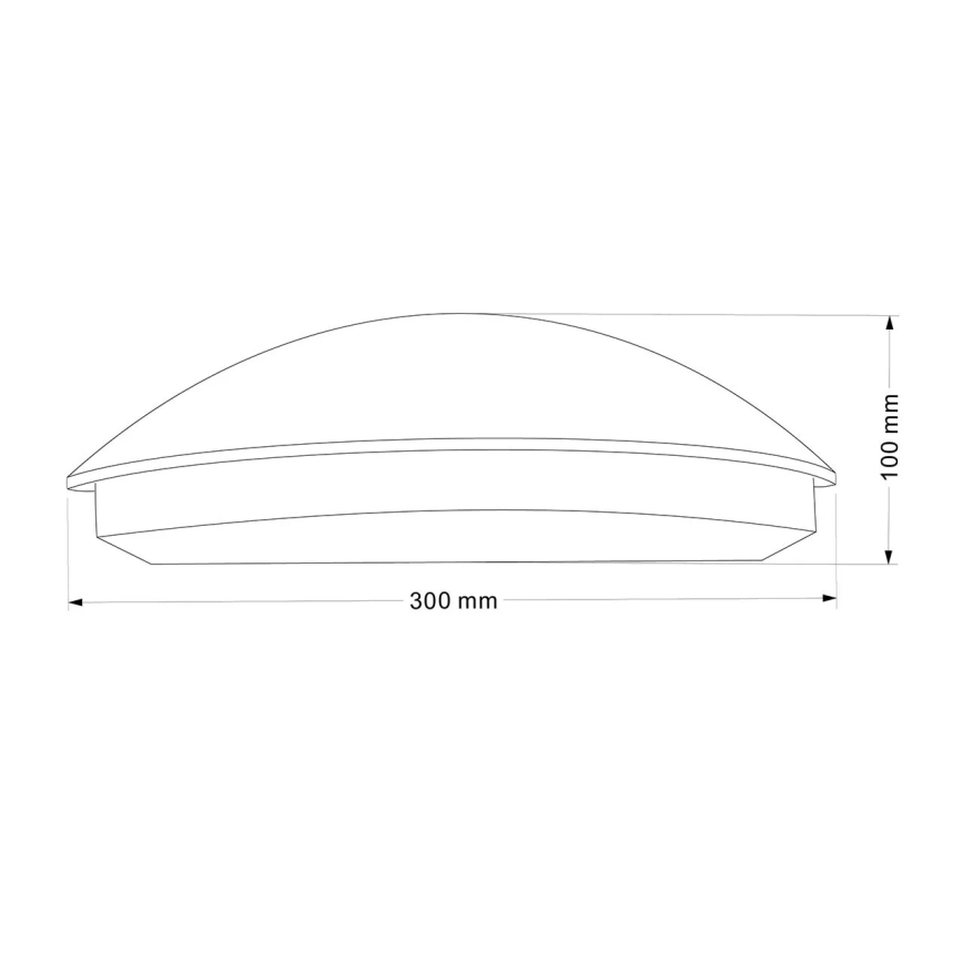 ALABAMA LED Outdoor Wall Light 12W/230V IP54 Black