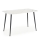 ALARA dining table, white marble finish/black