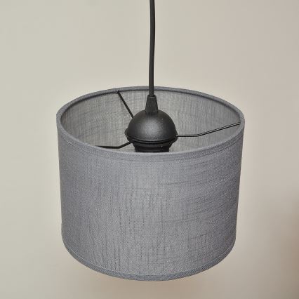 ALBA cable-hung pendant lamp 2xE27/15W/230V gray