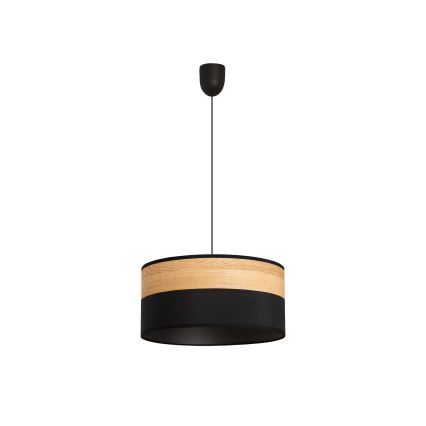 ALBA cable-hung pendant light 1xE27/15W/230V Ø 45 cm black/brown