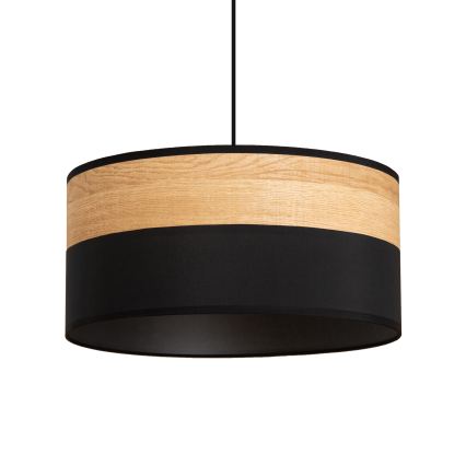 ALBA cable-hung pendant light 1xE27/15W/230V Ø 45 cm black/brown