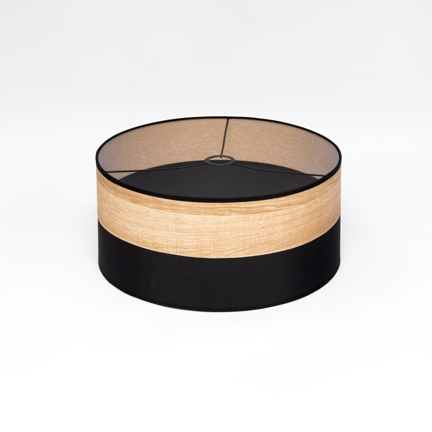 ALBA cable-hung pendant light 1xE27/15W/230V Ø 45 cm black/brown