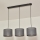ALBA Cable-Hung Pendant Light, 3x E27, 15W, 230V — Grey