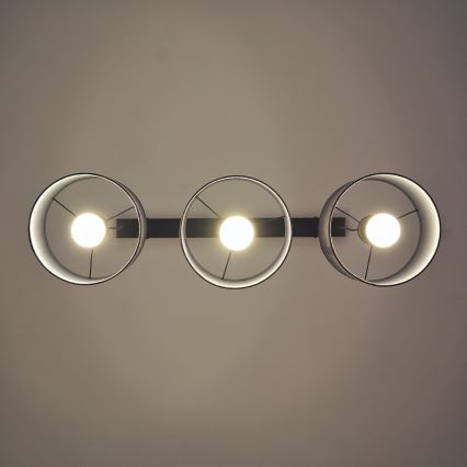 ALBA Cable-Hung Pendant Light, 3x E27, 15W, 230V — Grey