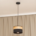ALBA cable pendant 1x E27/15W/230V Ø 20 cm black/brown