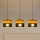 ALBA cable pendant 3xE27/15W/230V black/brown