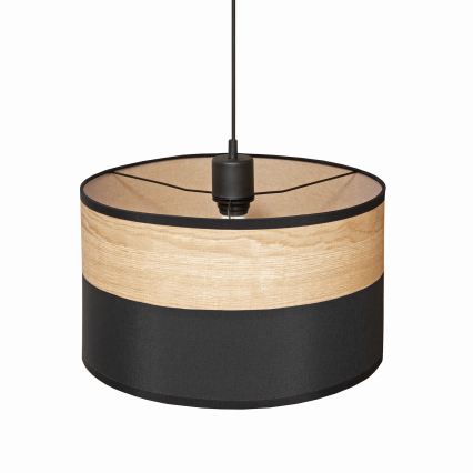 ALBA Cable Pendant Light 1x E27/15W/230V Ø 25 cm Black/Brown