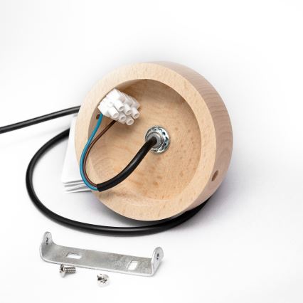 ALBA Cable Pendant Light 1x E27/15W/230V Ø 25 cm Black/Brown