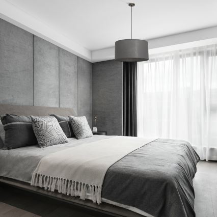 ALBA Cable Pendant Light 1x E27/15W/230V, Ø 45 cm, Grey