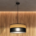 ALBA Cable Pendant Light 1xE27/15W/230V, Ø 40 cm, Black/Brown