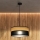 ALBA Cable Pendant Light 1xE27/15W/230V, Ø 40 cm, Black/Brown