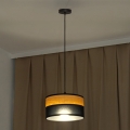 ALBA cable pendant light 1xE27/15W/230V Ø25 cm black/brown