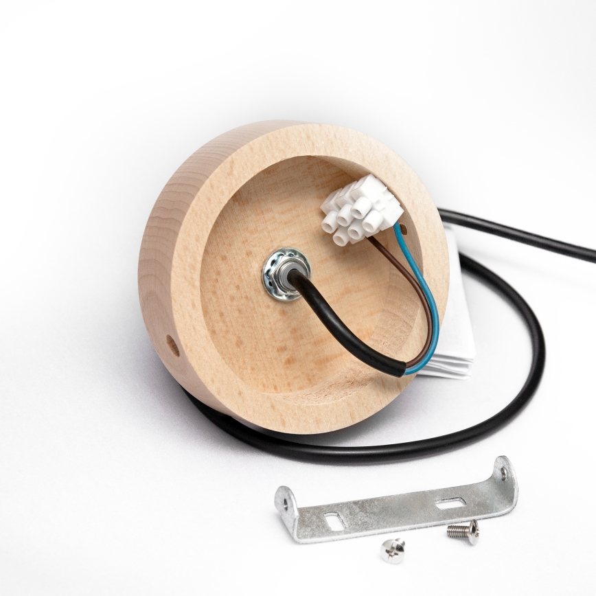 ALBA cable pendant light 1×E27/15W/230V, Ø 45 cm, black/brown