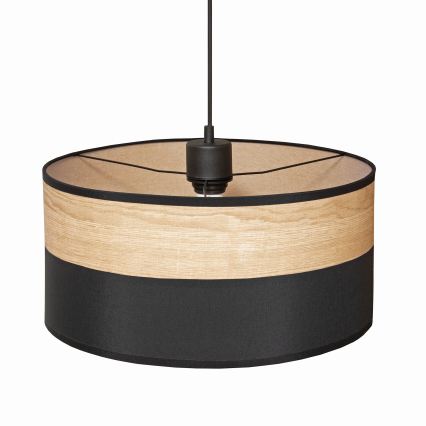 ALBA Cord Pendant Light 1x E27/15W/230V Ø 40 cm Black/Brown