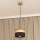 ALBA pendant light on cord 1xE27/15W/230V Ø 20 cm black/brown