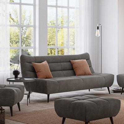 ALBA Three-Seater Sofa, Grey