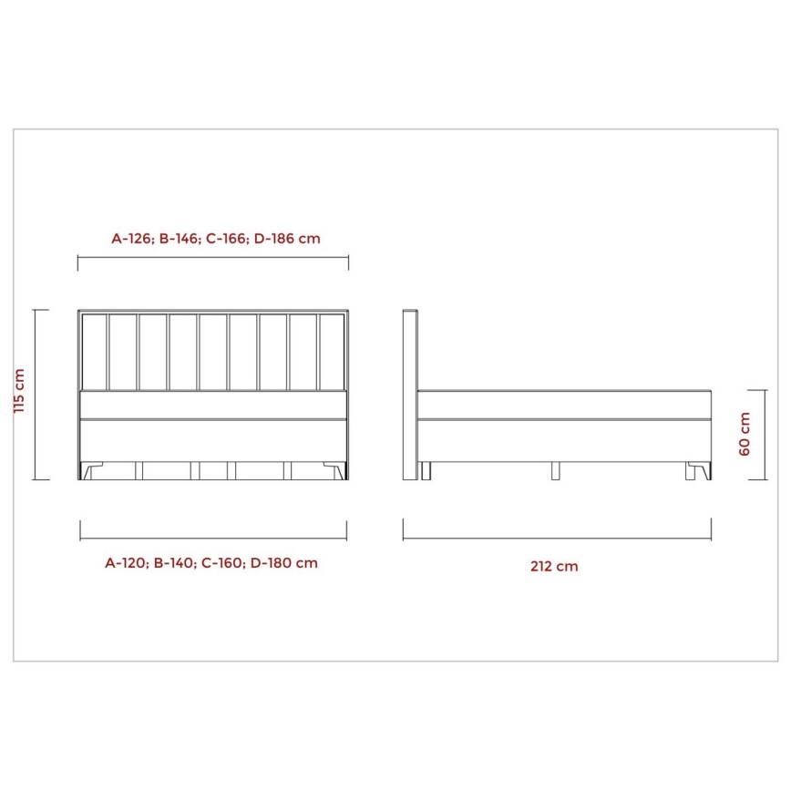 ALICIA upholstered bed with mattresses, mattress topper and storage 160x200 cm beige