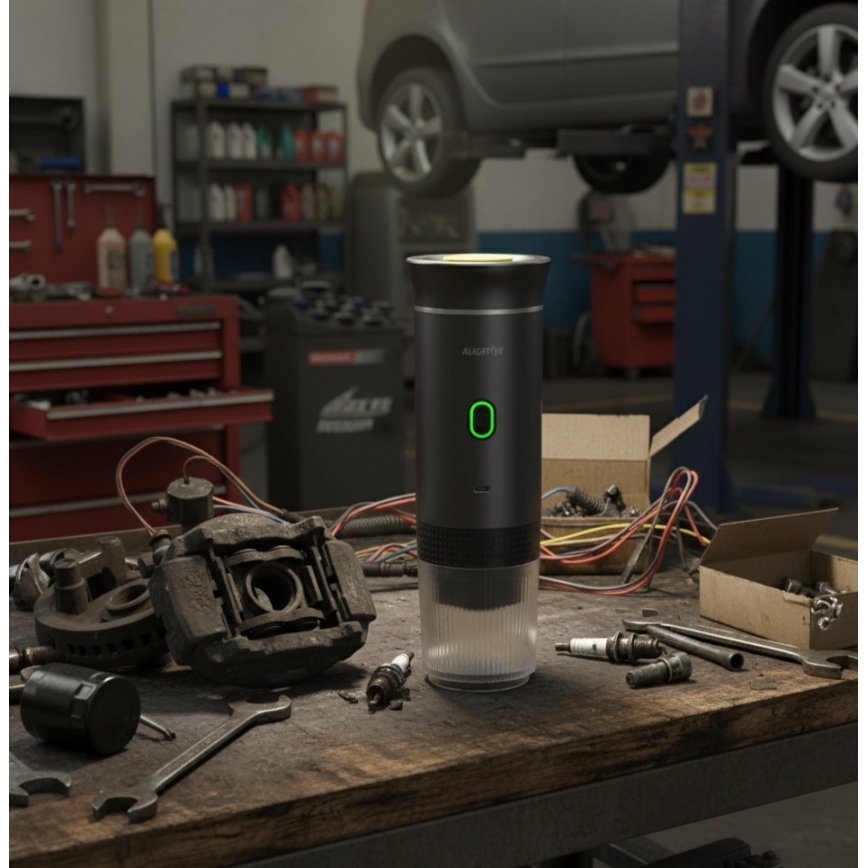 Aligator ACM002 - PortaCaffé 3-in-1 Travel Rechargeable Coffee Maker 72W/7500 mAh gray